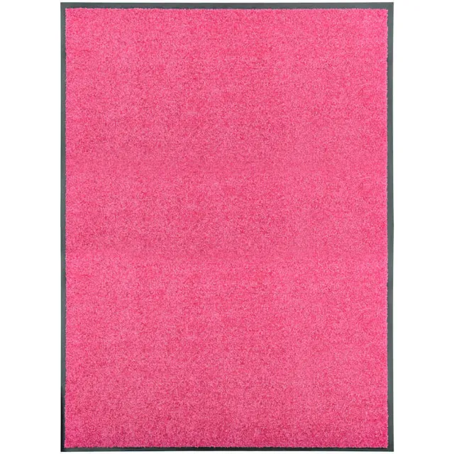 vidaXL Deurmat wasbaar 90x120 cm roze