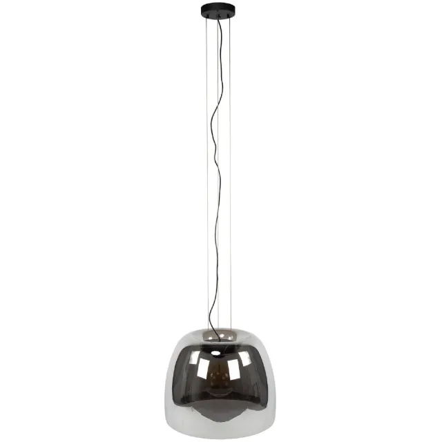 Nest of Nora Hanglamp Nero XL - Glas rond Ø48cm E27 - Smoke grey Donkergrijs
