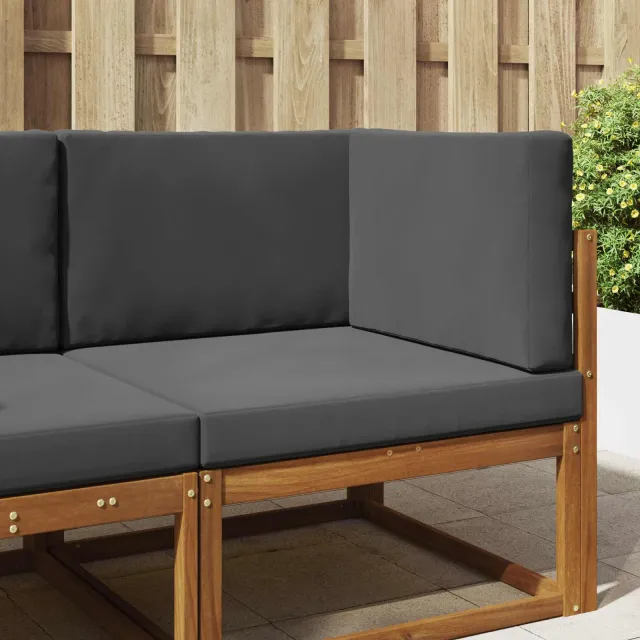 vidaXL Buiten bankkussen Stof Antraciet 80 x 80 cm