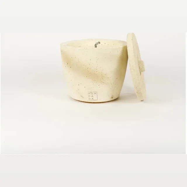 Mon Dada Urban outdoor kaars met deksel S ecru - Neutraal