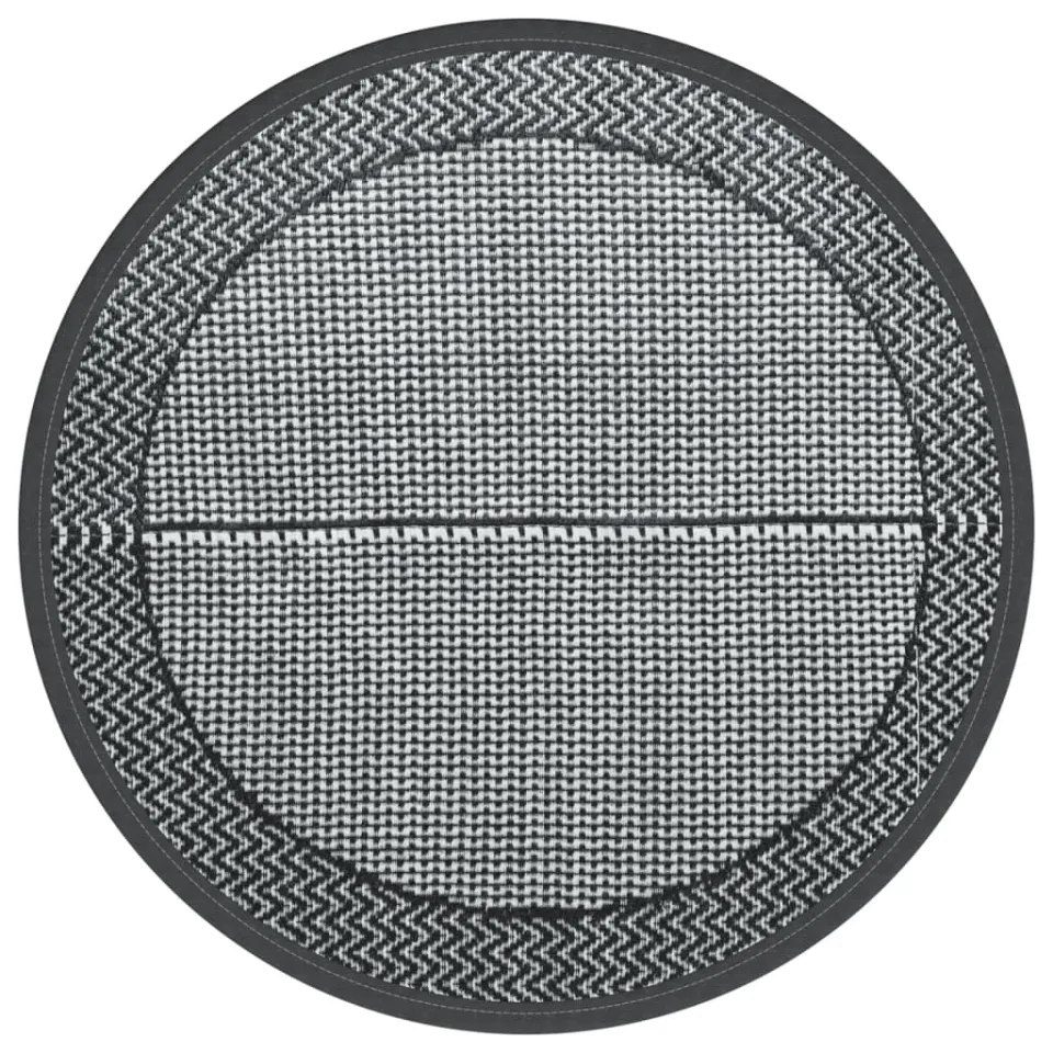 vidaXL Buitenkleed ARAKIL Ø120 cm PP grijs
