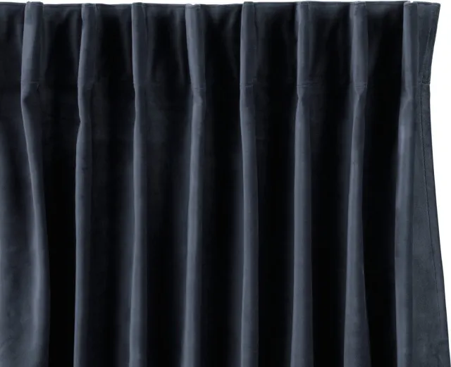 Lifa-Living Lifa Living - Fluwelen Gordijnen - 150 x 250 cm - Donker Grijs - Verduisterend - Wasbaar - Kreukherstellend - Kleurvast - 10 Ophanghaken - 1 Stuk Donkergrijs