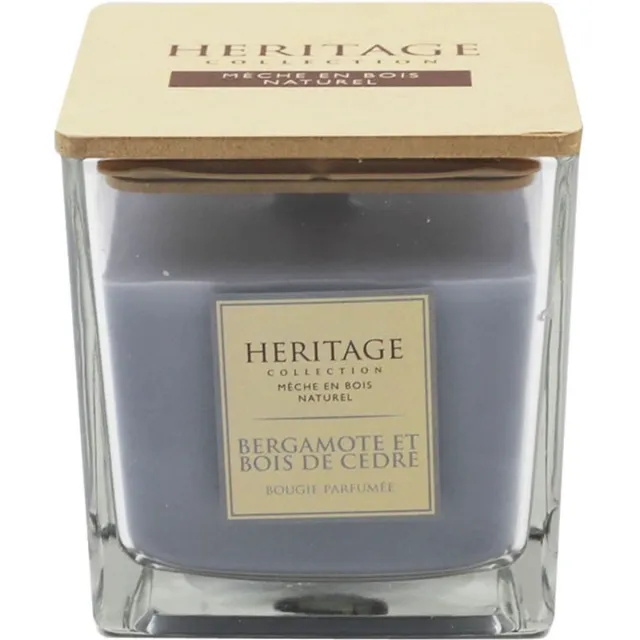 L28 Geurkaars Bergamot & Cedarwood - 8,5 cm paars