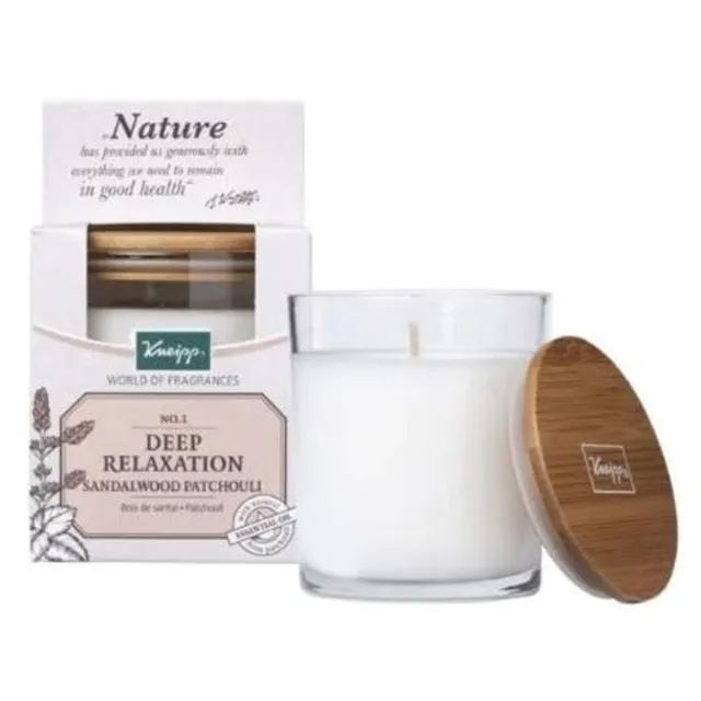 Kneipp 6x Kneipp Geurkaars Deep Relaxation - Sandalwood en Patchouli Bruin