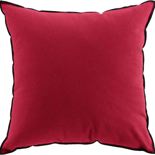 Douceur d intérieur Decoratief katoenen kussen MISTRALINE, 50 x 50 cm rood