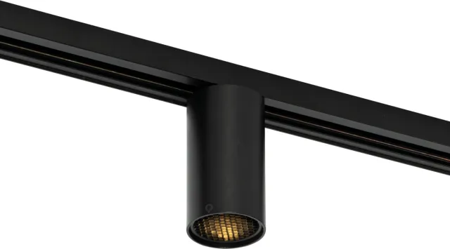 QAZQA iconic - Moderne Spot railsysteem verlichting, railverlichting geschikt voor led - 1 lichts - Ø 5.6 cm - Zwart - Woonkamer | Slaapkamer | Keuken