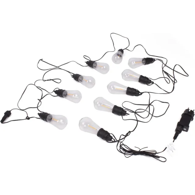 Benson Lichtsnoer - LED - 10 lampen - 7 meter - warm wit - timerfunctie