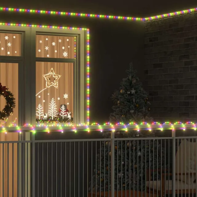 vidaXL Touwenlicht met Touwverlichting Multikleur 100 m PVC Meerkleurig