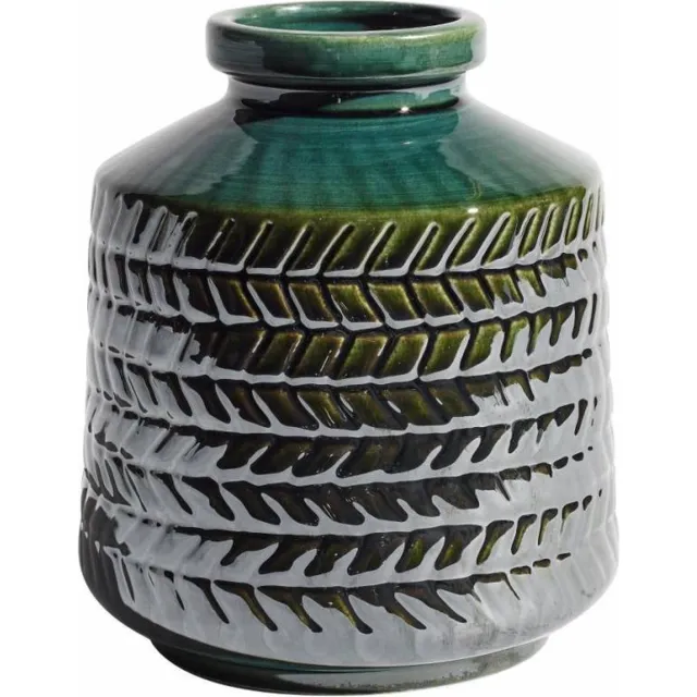 Muubs Vaas / Vase Odette - Porcelein 16x14,5 cm Groen