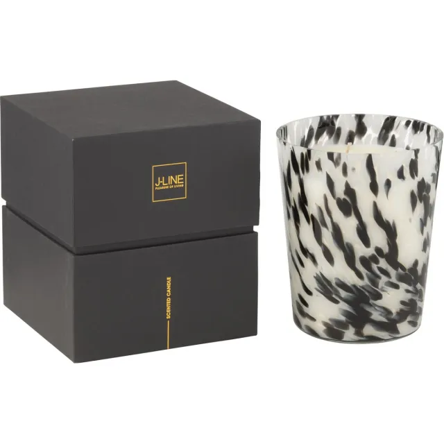 J-Line geurkaars Noa - Stone & Rock - zwart/wit - medium - 68U Multi