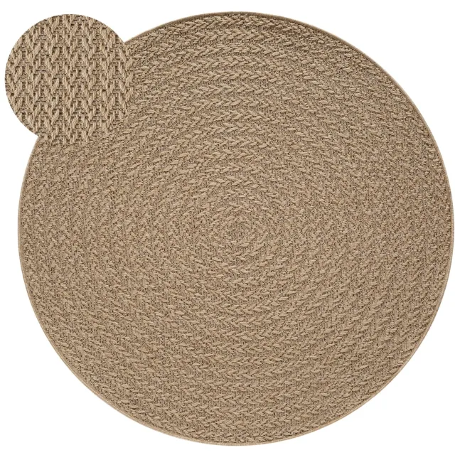 TT Home Buitenkleed - Sisal-look - Boho - Crème - 80 x 150 cm natur
