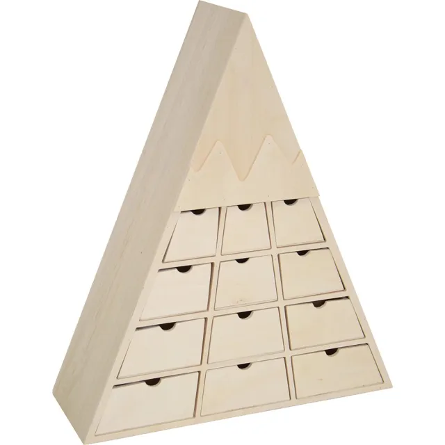 Artemio Houten Adventskalender 34x12,5x40,5 cm - Artemio Houtkleurig