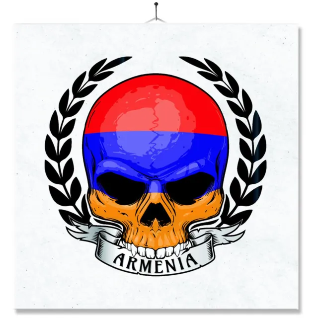 MC Living Tegel Met Opdruk | Schedel | Vlag | Armenie Ontwerp 2