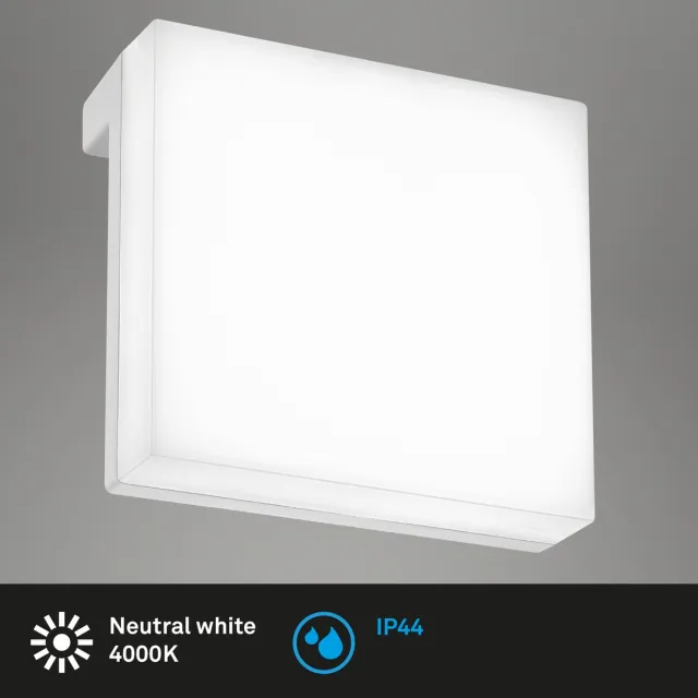 Briloner Aniani - Set van 2 Spiegellampen - spiegelverlichting badkamer - neutral wit licht 4.000K - 6W - 600 Lm - chroom - 8x8x3.5 cm