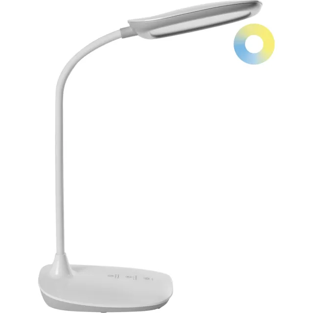 Beliani HYDRA - Bureaulamp LED - Wit - Synthetisch materiaal