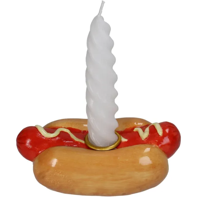 HD Collection Candle Stick Hotdog Dolomite Multi 13x6.5x5.5cm