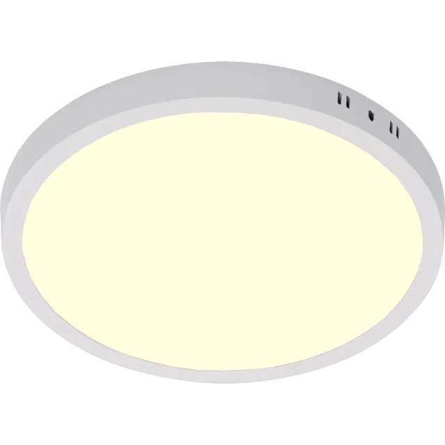 BES LED LED Paneel - Ø30 Warm Wit 3000K - 24W Opbouw Rond - Mat Wit - Flikkervrij
