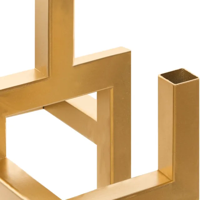 Beliani RAPOSO - Kaarshouder - Goud - IJzer