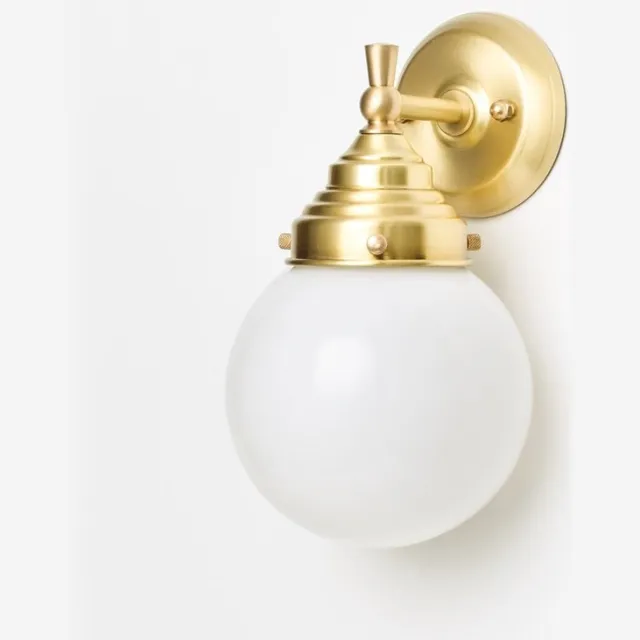 Coloured by Art Wandlamp Bol Ø 15 Royal Messing - Art Deco Trade