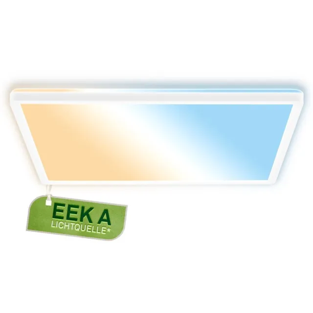 B.K.Licht BRILONER Tava A – LED Plafondlamp – dimbaar – CCT – 42cm Wit hoekig met CCT