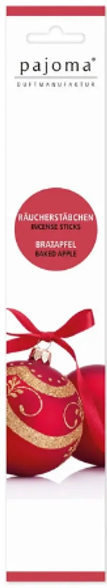 Pajoma Kerst Wierookstokjes - Bratapfel - Pajoma | 1x 10 Stokjes - Kerstgeur | Wierook - Kerst & Winter Rood