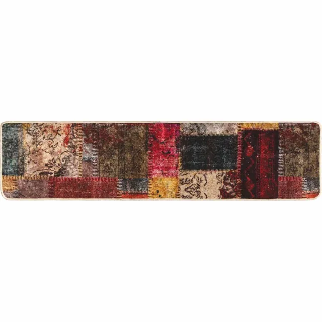 vidaXL Tapijt - Runner - MARSA - Meerkleurig - 80 - x - 450 - cm - Polyester - en - PVC