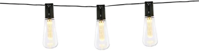 Grundig Solar Lichtsnoer - LED Tuinverlichting - Solar Lamp 3,35 Meter - Weerbestendige Tuinverlichting Zonneenergie