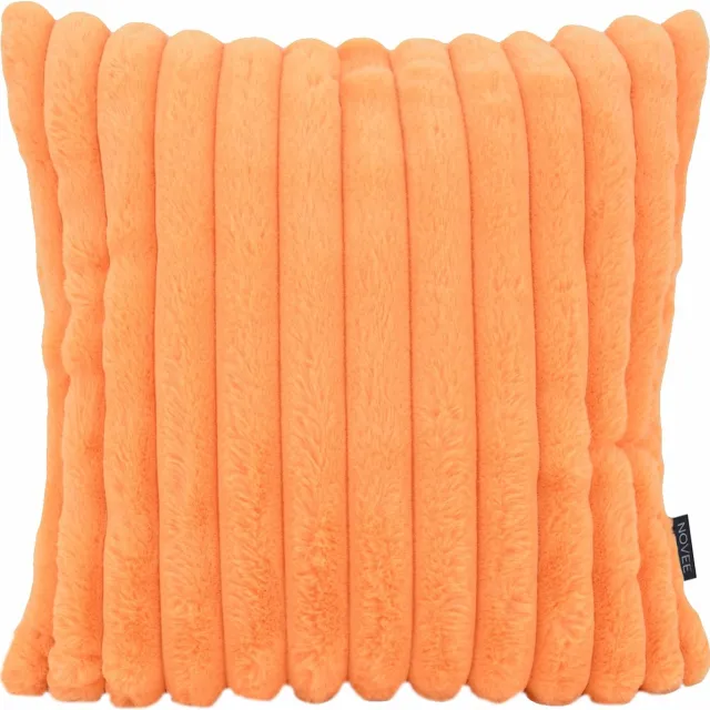 NOVÉE Rosie Rib Oranje Kussenhoes | 45 x 45 cm | Polyester