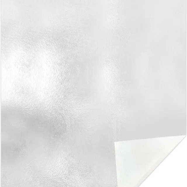 Trywise 1 Stuk - Raamfolie - Statische Raamfolie - Anti Inkijk Raamfolie - Matglas Privacyfolie - Raamfolie Zonder Lijm met Waterrimpel Relieef - Badkamer - 43 x 50 cm - SBW01