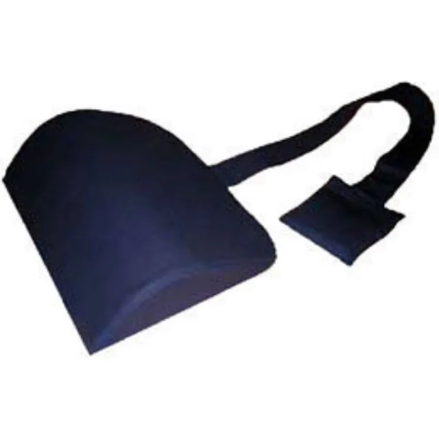 Bodybow LumbaCare rugkussen - verstelbaar - corduroy - 30 x 23 x 7 cm Zwart