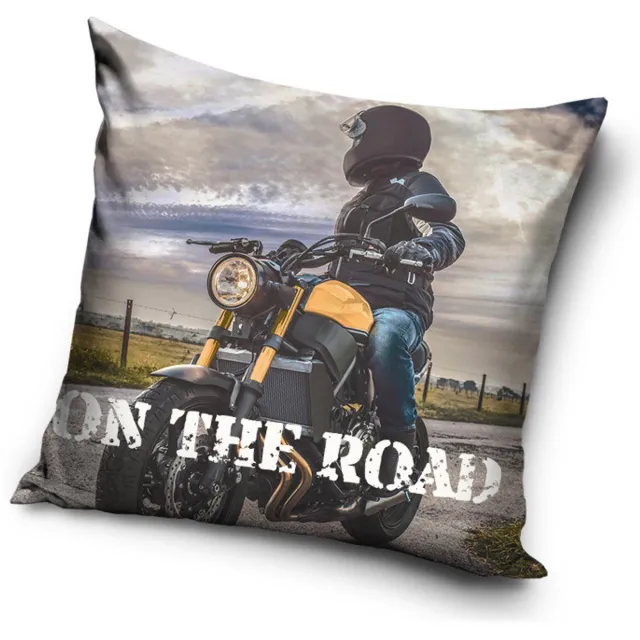Motorbike Sierkussen Motorbike 40x40 cm (inclusief vulling) diverse kleuren