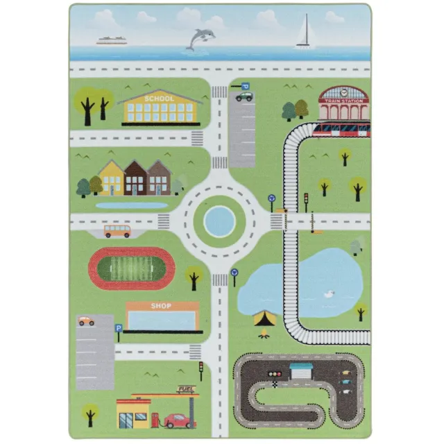 Dutch XXL Speelkleed | Play | Speelstraat | Groen | 120x170 cm