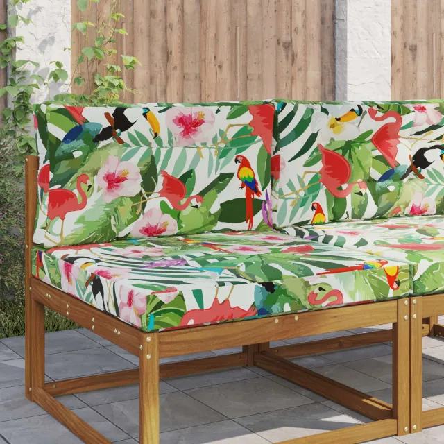 vidaXL Buiten bankkussen Stof Meerkleurig 80 x 80 cm
