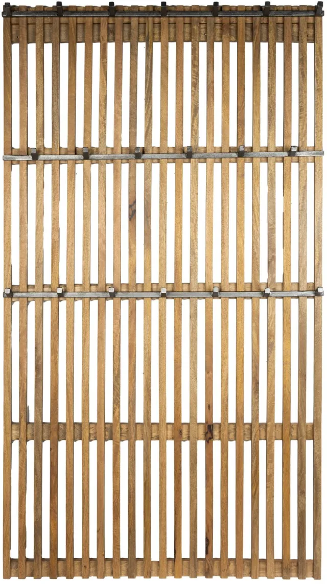 Nest of Nora Kapstok hoog XL Milan - 20 haken - Staande garderobe / garderobestandaard - Massief mangohout zandkleur Beige