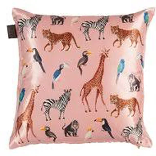 KAAT Amsterdam Wildlife Sierkussen 40x40 cm - Roze
