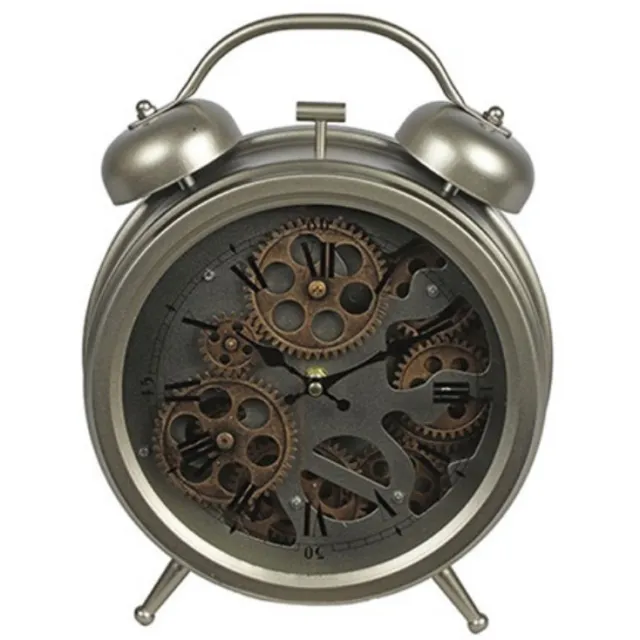 Tafelklok wekker Brooks M zilver