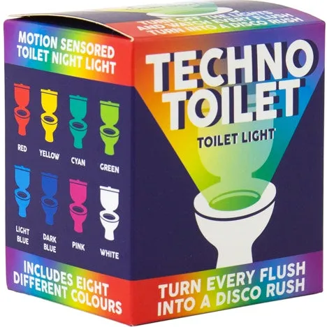 Gift Republic Toiletlamp - Techno Toilet wit