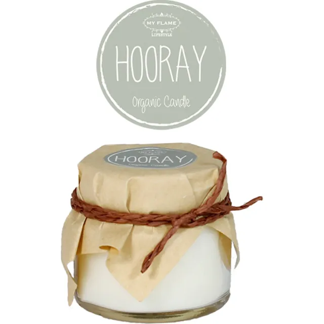 My Flame Lifestyle My Flame - Geurkaars - Hooray - biologisch - Minty Bamboo - Hooray Groen