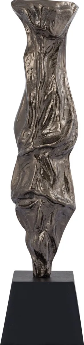 PTMD COLLECTION PTMD Kandelaar Fleure - 15x15x62 cm - Aluminium - Messing