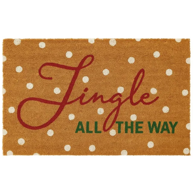 Home & Styling Collection Home Styling Collection - Kerstdeken van kokosvezel, 59x39 cm Bruin
