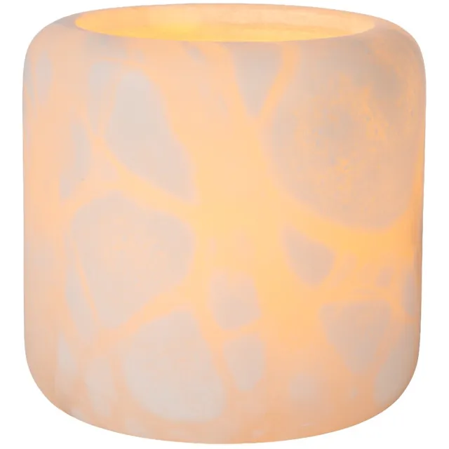 Atmooz Oxo L Theelichthouder - Waxinelichthouder - Natuurlijk Design Windlicht - Beige Sfeermaker - Luxe Woonaccessoire