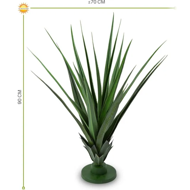LeopoldFlora Kunststof Design Plant Ananas 90 cm UV Groen