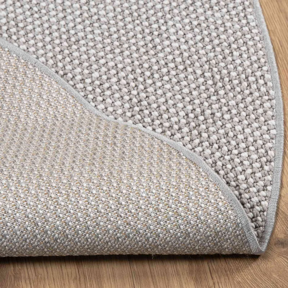 vidaXL Binnen kleed LUGO Crème en Grijs Ø 160 CM Polyester, foto 4