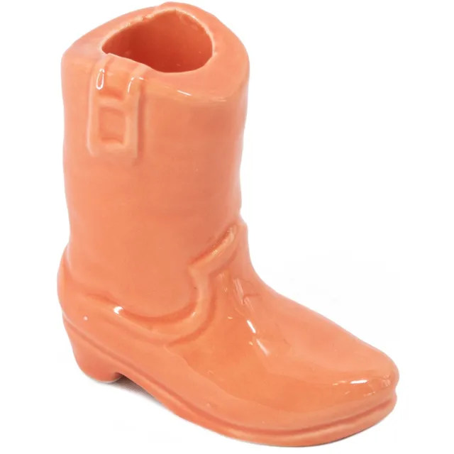 homebound by ky Aardewerk kaarsenstandaard cowboy laars salmon Oranje