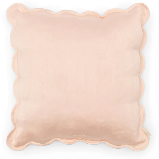 Riviera Maison Fleur Scallop Pillow Cover - Kussenhoes - Soft Pink - 50.0 x 50.0