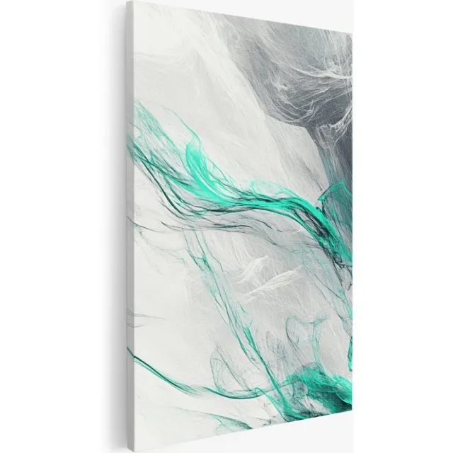Saammp Canvas Schilderij - vloeibaar - Dynamisch - Abstract kunstwerk - 60x90 - Foto op canvas - Wanddecoratie - Muurdecoratie Woonkamer - Slaapkamer decoratie - Canvas Print Multicolor