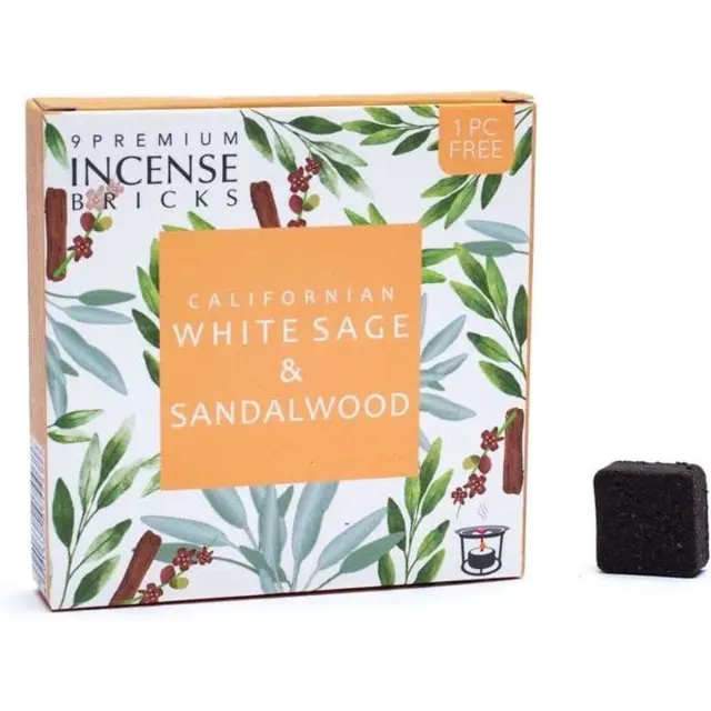 Aromafume Feng Shui - Wierookblokjes - Wierook - Healing - Witte salie & Sandelhout Meerkleurig