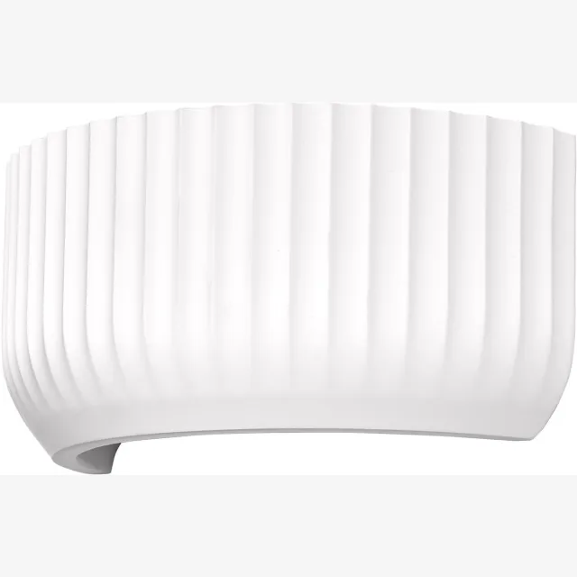 Osram Decor Plaster Routes Wall Up decoratieve wandlamp van gips, 310 mm, met E27 fitting, IP20, wit