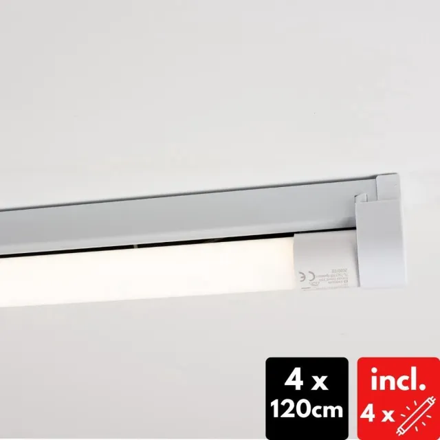 Proventa LongLife LED TL Verlichting voor binnen - 4 x 120 cm - Voordeelverpakking Wit
