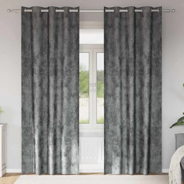 vidaXL Velvet Gordijnen 2 st Grijs 245 x 140 cm Fluweel